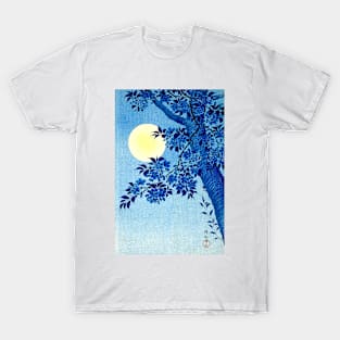 Blossoming Cherry on a Moonlit Night 1932, Ohara Shōson T-Shirt